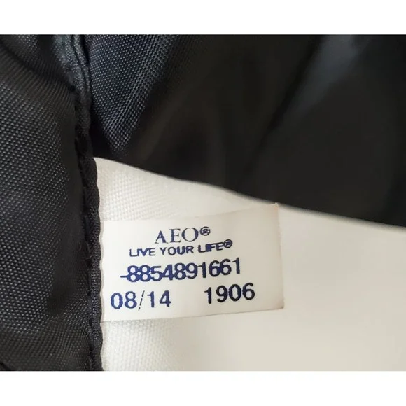 American Eagle Red Black Plaid Bomber Moto Jacket Faux Fur Small Sherpa Wool - Picture 7 of 10